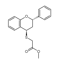 methyl (flavan-4α-thio)acetate结构式