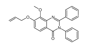 4(3H)-Quinazolinone,8-methoxy-2,3-diphenyl-7-(2-propenyloxy)- (9CI)结构式