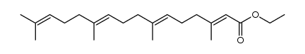 ethyl all-trans-geranylgeranoate结构式