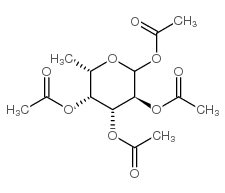 L-Galactopyranose,6-deoxy-, 1,2,3,4-tetraacetate Structure