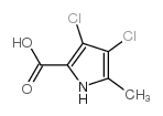 3,4-二氯-5-甲基吡咯-2-羧酸结构式