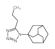 1H-Tetrazole,5-propyl-1-tricyclo[3.3.1.13,7]dec-1-yl- Structure