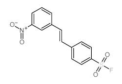 Benzenesulfonylfluoride, 4-[2-(3-nitrophenyl)ethenyl]-结构式