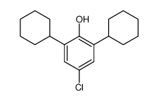 4-chloro-2,6-dicyclohexyl-phenol结构式