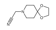 4,4-ethylenedioxy-1-piperidineacetonitrile结构式
