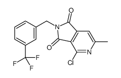 4-Chloro-6-methyl-2-[3-(trifluoromethyl)Benzyl]-2,3-dihydro-1H-pyrrolo[3,4-c]pyridine-1,3-dione Structure