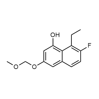 8-Ethyl-7-fluoro-3-(methoxymethoxy)naphthalen-1-ol Structure