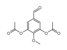 4-methoxy-3,5-diacetoxybenzaldehyde结构式