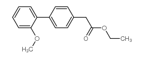 (2-甲氧基-联苯-4-基)-乙酸乙酯结构式