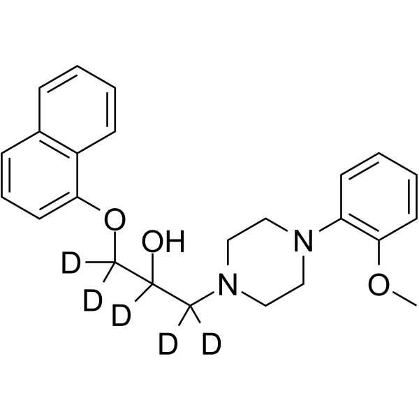 Naftopidil-d5 Structure