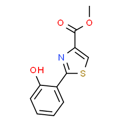 2-(2-Hydroxyphenyl)-4-thiazolecarboxylic acid methyl ester结构式