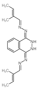 Crotonaldehyde,2-methyl-, 1,4-phthalazinediyldihydrazone, (?,?,E,E)- (8CI) structure