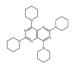 Pyrimido[5,4-d]pyrimidine,2,4,6,8-tetra-1-piperidinyl-结构式