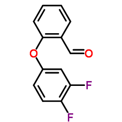 2-(3,4-DIFLUOROPHENOXY)BENZENECARBALDEHYDE Structure