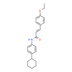 N-(4-CYCLOHEXYLPHENYL)-3-(4-ETHOXYPHENYL)ACRYLAMIDE结构式
