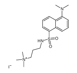 3-[[[5-(dimethylamino)-1-naphthyl]sulphonyl]aminopropyl]trimethylammonium iodide结构式