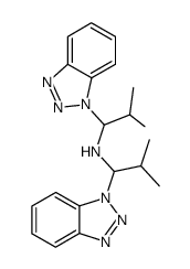 bis(1-(benzotriazol-1-yl)-2-methylpropyl)amine Structure