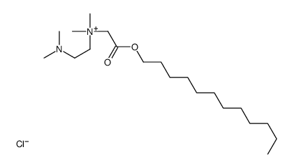 2-(dimethylamino)ethyl-(2-dodecoxy-2-oxoethyl)-dimethylazanium,chloride Structure