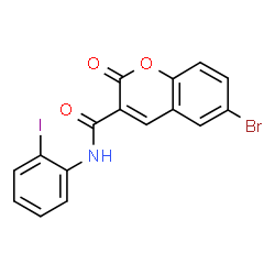 6-Bromo-N-(2-iodophenyl)-2-oxo-2H-chromene-3-carboxamide Structure