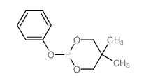 1,3,2-Dioxaphosphorinane,5,5-dimethyl-2-phenoxy-结构式