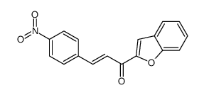 1-(1-benzofuran-2-yl)-3-(4-nitrophenyl)prop-2-en-1-one Structure