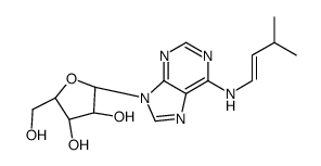 (2R,3S,4R,5R)-2-(hydroxymethyl)-5-[6-(3-methylbut-1-enylamino)purin-9-yl]oxolane-3,4-diol Structure