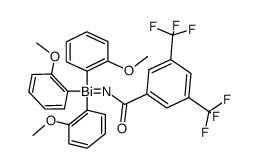 [(3,5-bis(trifluoromethyl)benzoyl)imino]tris(2-methoxyphenyl)-λ5-bismuthane结构式