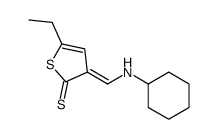 3-[(cyclohexylamino)methylidene]-5-ethylthiophene-2-thione结构式