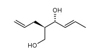 (2R,3R,E)-2-allylhex-4-ene-1,3-diol结构式