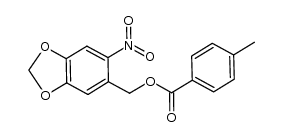 (6-nitrobenzo[d][1,3]dioxol-5-yl)methyl 4-methylbenzoate Structure