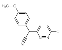 2-(6-CHLORO-3-PYRIDAZINYL)-2-(4-METHOXYPHENYL)ACETONITRILE Structure