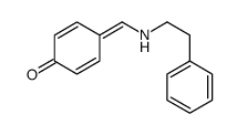 4-[(2-phenylethylamino)methylidene]cyclohexa-2,5-dien-1-one结构式