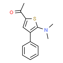1-[5-(DIMETHYLAMINO)-4-PHENYL-2-THIENYL]-1-ETHANONE structure