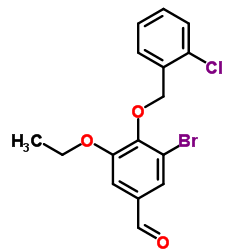 3-Bromo-4-[(2-chlorobenzyl)oxy]-5-ethoxybenzaldehyde picture