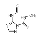 N-[2-(methylthiocarbamoyl)-1,2,4-triazol-3-yl]formamide结构式