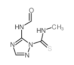 N-[2-(methylthiocarbamoyl)-1,2,4-triazol-3-yl]formamide structure