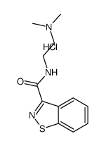 N-[2-(dimethylamino)ethyl]-1,2-benzothiazole-3-carboxamide,hydrochloride结构式