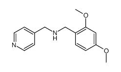 1-(2,4-Dimethoxyphenyl)-N-(4-pyridinylmethyl)methanamine结构式