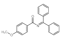 N-benzhydrylidene-4-methoxy-benzamide结构式