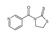3-pyridyl-(2-thioxothiazolidin-3-yl)methanone Structure