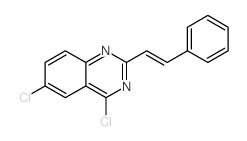 (E)-4,6-DICHLORO-2-STYRYLQUINAZOLINE结构式