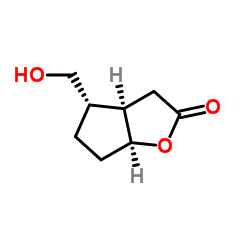 (3aR,4S,6aS)-4-(Hydroxymethyl)hexahydro-2H-cyclopenta[b]furan-2-one Structure