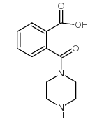 2-(哌嗪-1-羰基)-苯甲酸结构式