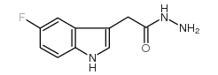 5-FLUOROINDOLE-3-ACETIC ACID HYDRAZIDE结构式