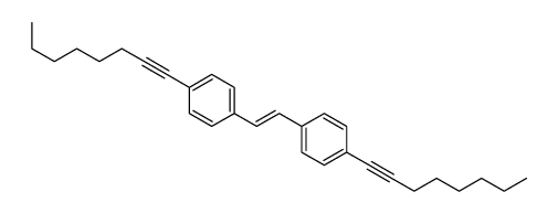 1-oct-1-ynyl-4-[2-(4-oct-1-ynylphenyl)ethenyl]benzene Structure