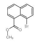 8-BROMO-1-NAPHTHOIC ACID METHYL ESTER structure