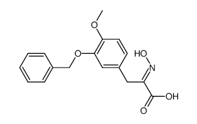 (4-Methoxy-3-benzyloxy-phenyl)-brenztraubensaeure-oxim结构式