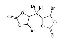 4-bromo-5-[dibromo-(5-bromo-2-oxo-1,3-dioxolan-4-yl)methyl]-1,3-dioxolan-2-one结构式