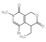 5-bromo-7-ethyl-3-methyl-9-oxa-3-azabicyclo[4.4.0]deca-4,11-diene-2,8-dione结构式