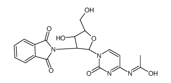 N-[1-[(2R,3R,4S,5R)-3-(1,3-dioxoisoindol-2-yl)-4-hydroxy-5-(hydroxymethyl)oxolan-2-yl]-2-oxopyrimidin-4-yl]acetamide Structure